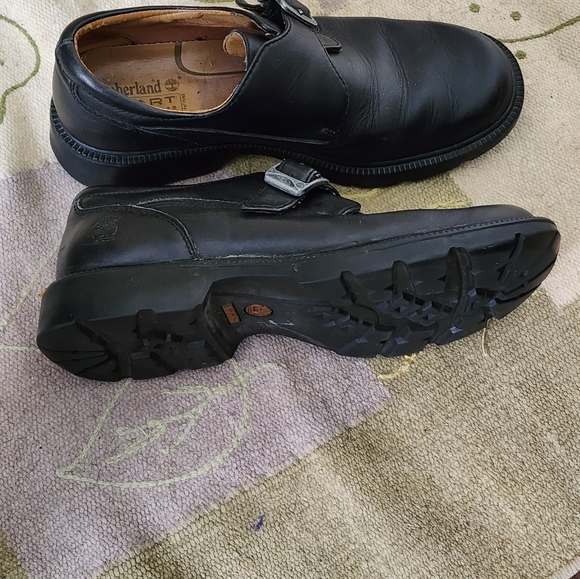 Timberland Smart Comfort Slip On Monk Strap Black Leather Dress Shoes Mens 8.5 - Picture 5 of 5